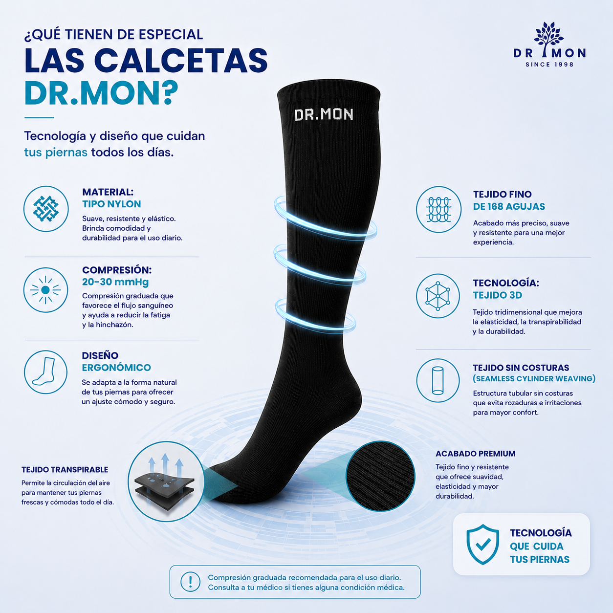 DR.MON 2 PARES/ COMPRESIÓN ALTA