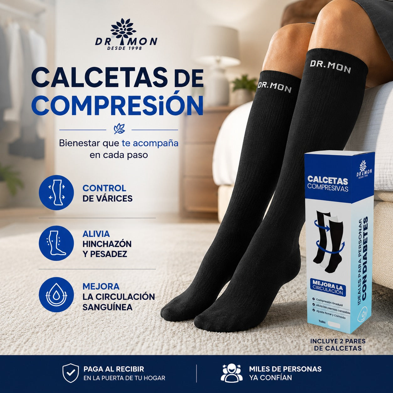 DR.MON 2 PARES/ COMPRESIÓN ALTA